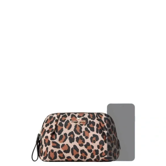 KATE SPADE CHELSEA SPOTTED LEOPARD COSMETIC BAG - Picture 4 of 5